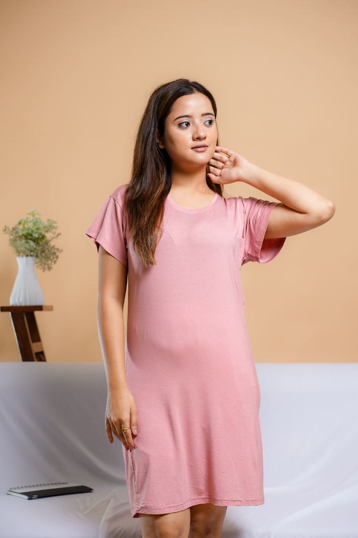Qalb Flow Tunic - Dusty Clay